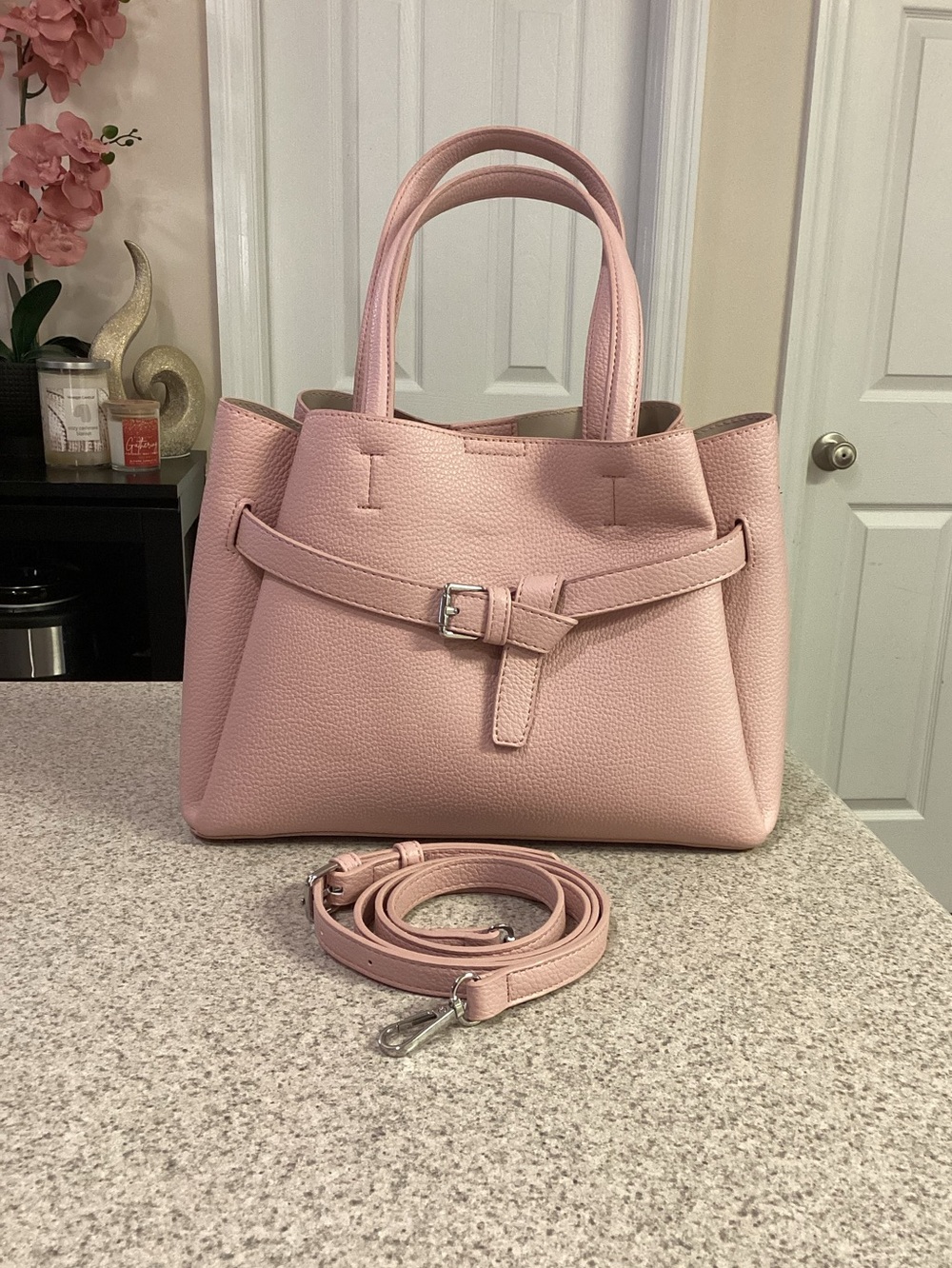 Pink Pebble Satchel